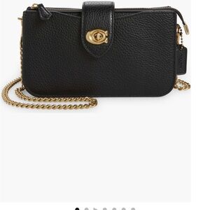 Coach pebbled leather crossbody bag